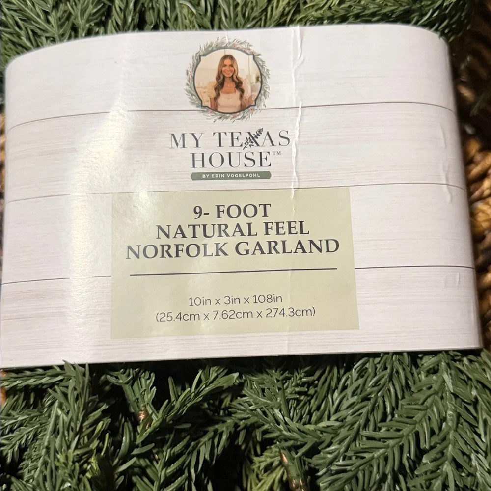 My Texas Home 9 foot natural Feel Norfolk Garland BNWT